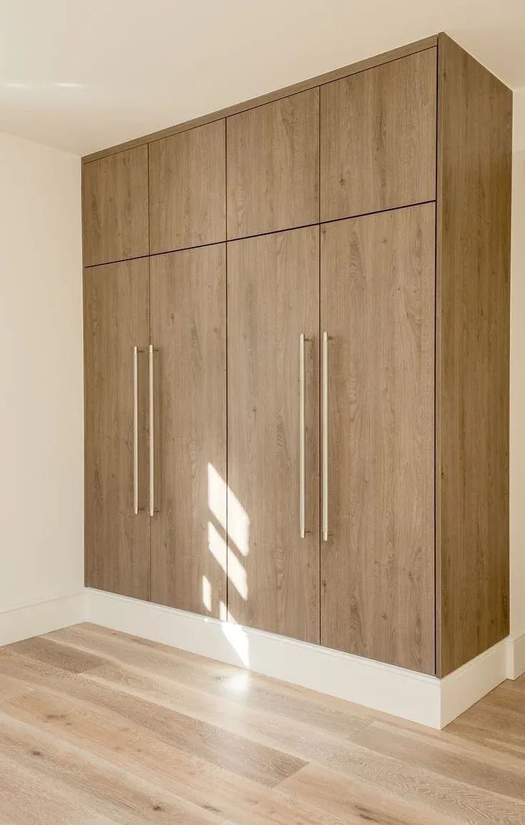 Dressing sur mesure en panneaux bois mélaminé chêne